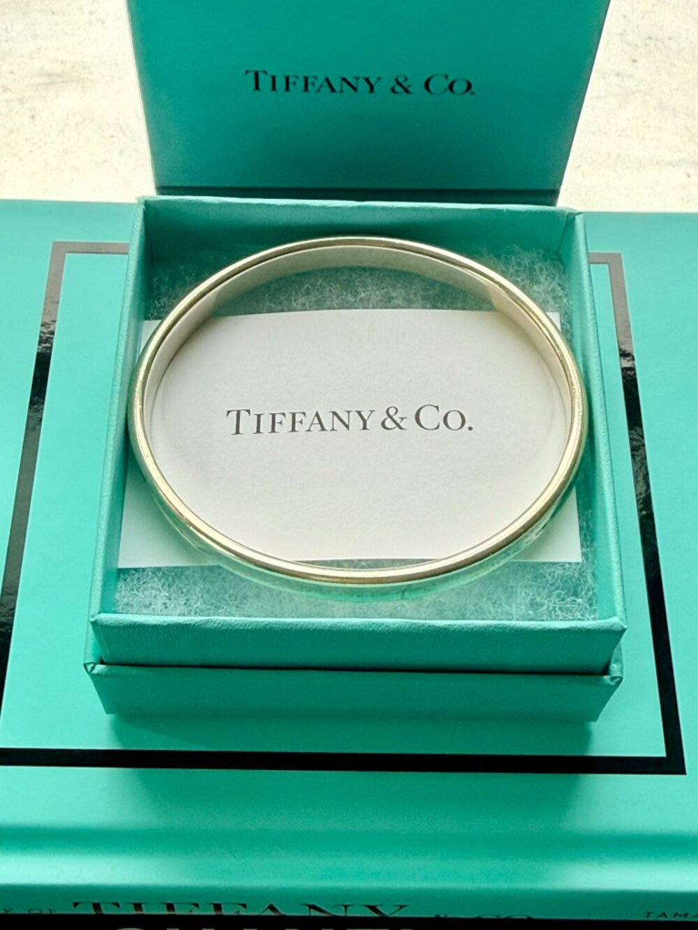 Vintage 1997 Tiffany & Co. 1837 Narrow Bangle Bracelet Oval Sterling Silver - Picture 9 of 9